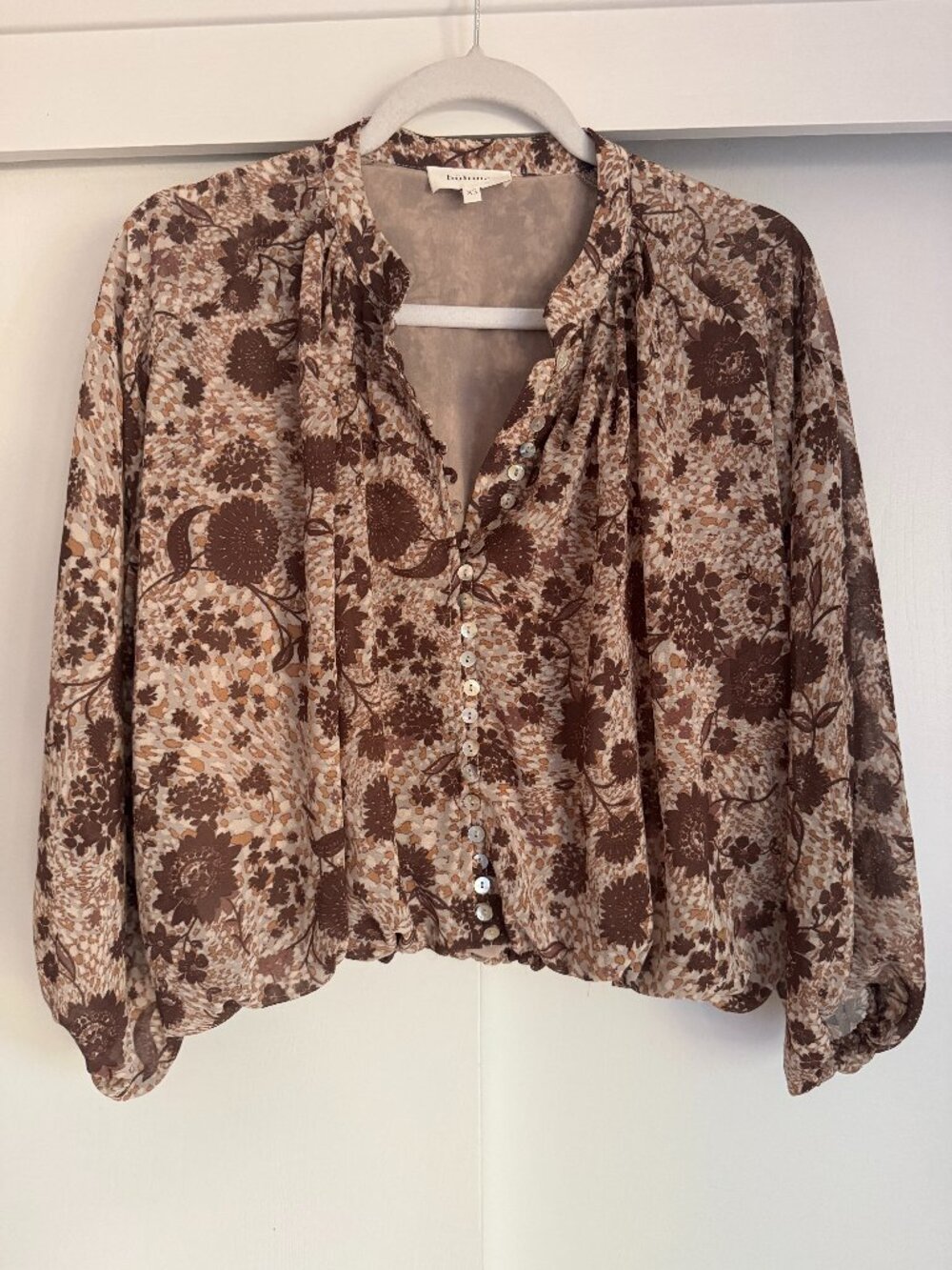 Bohme Jansen Floral Boho Blouse Size XS